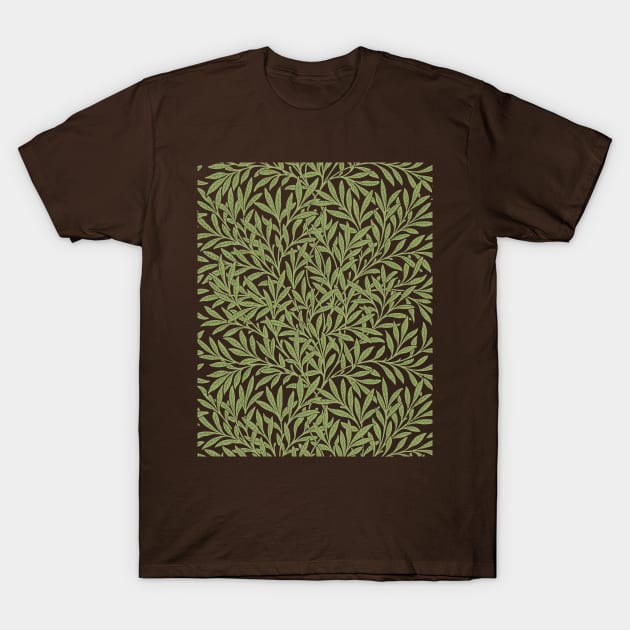 Willow Leaves by William Morris T-Shirt by MasterpieceCafe